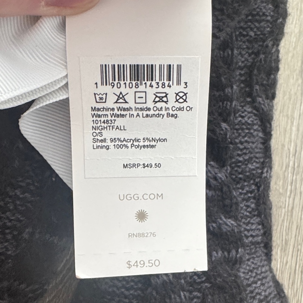 UGG Black Knit Socks - Picture 2 of 4